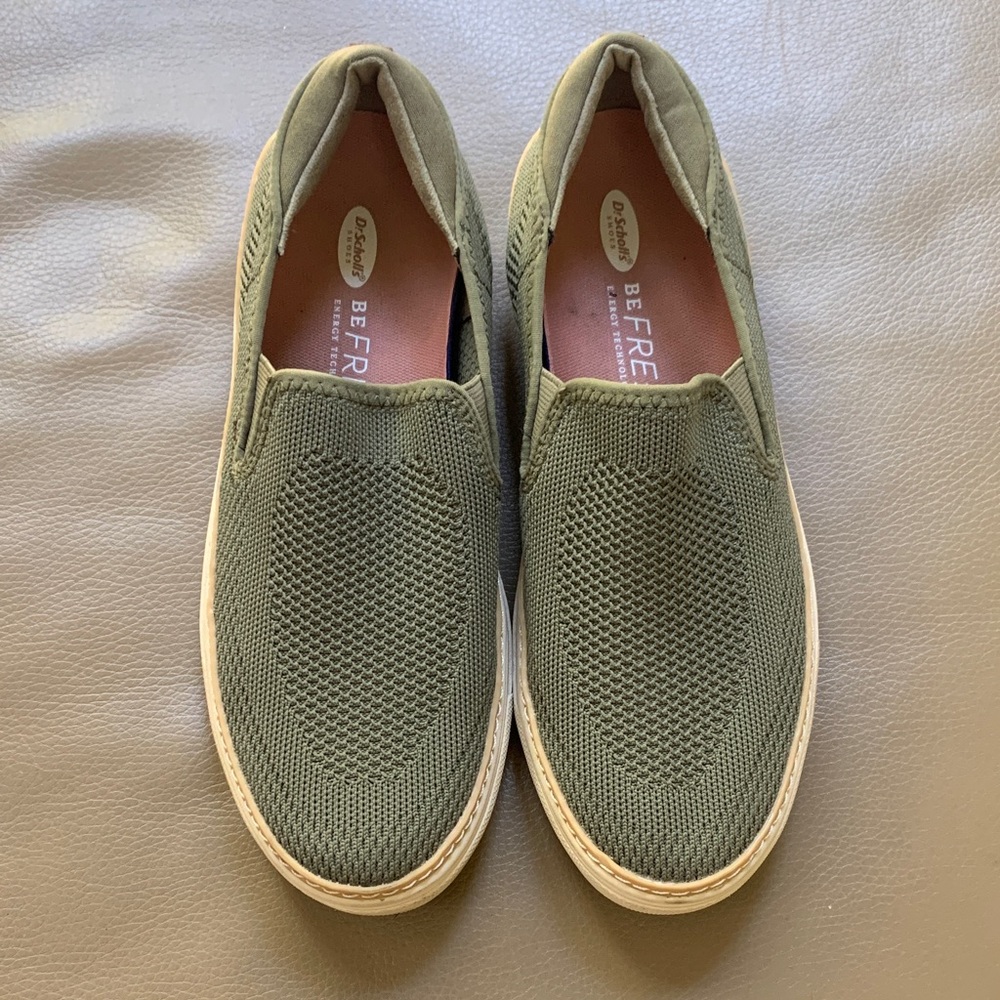 Dr. Scholls Olive Green Slip-On Shoes